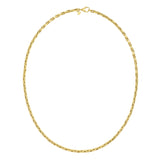 14K Mens Cable Link Necklace