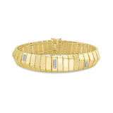 14K Diamond Piano Link Bracelet