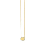 14K Diamond Freeform Cushion Necklace