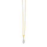 14K Diamond Necktie Necklace
