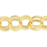 14K Gold 8.25mm Lite Charm Bracelet