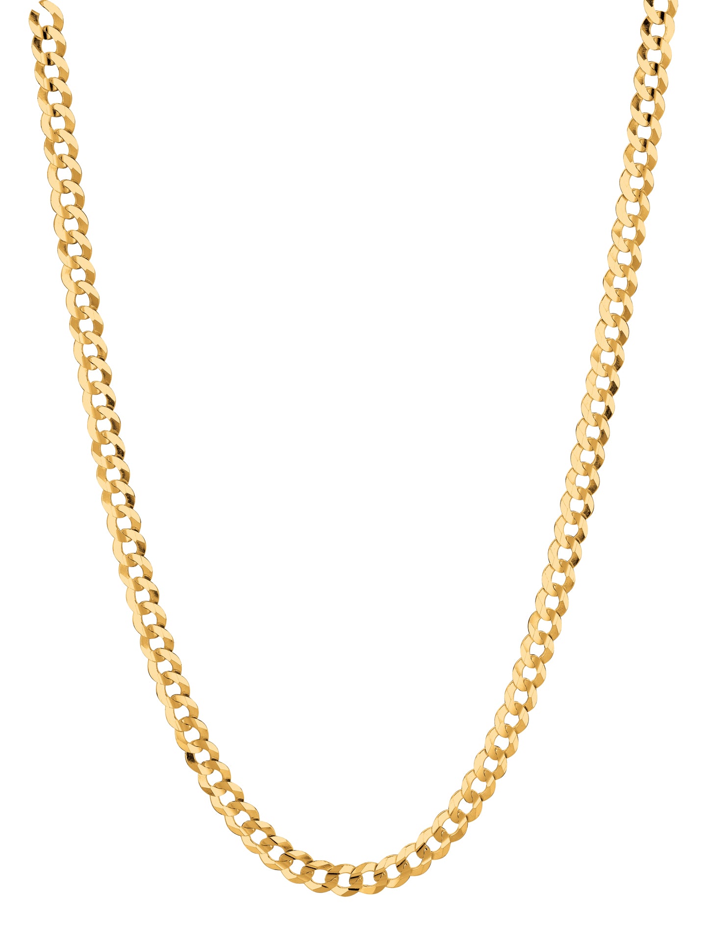 14K Gold 4.7mm Comfort Curb Chain