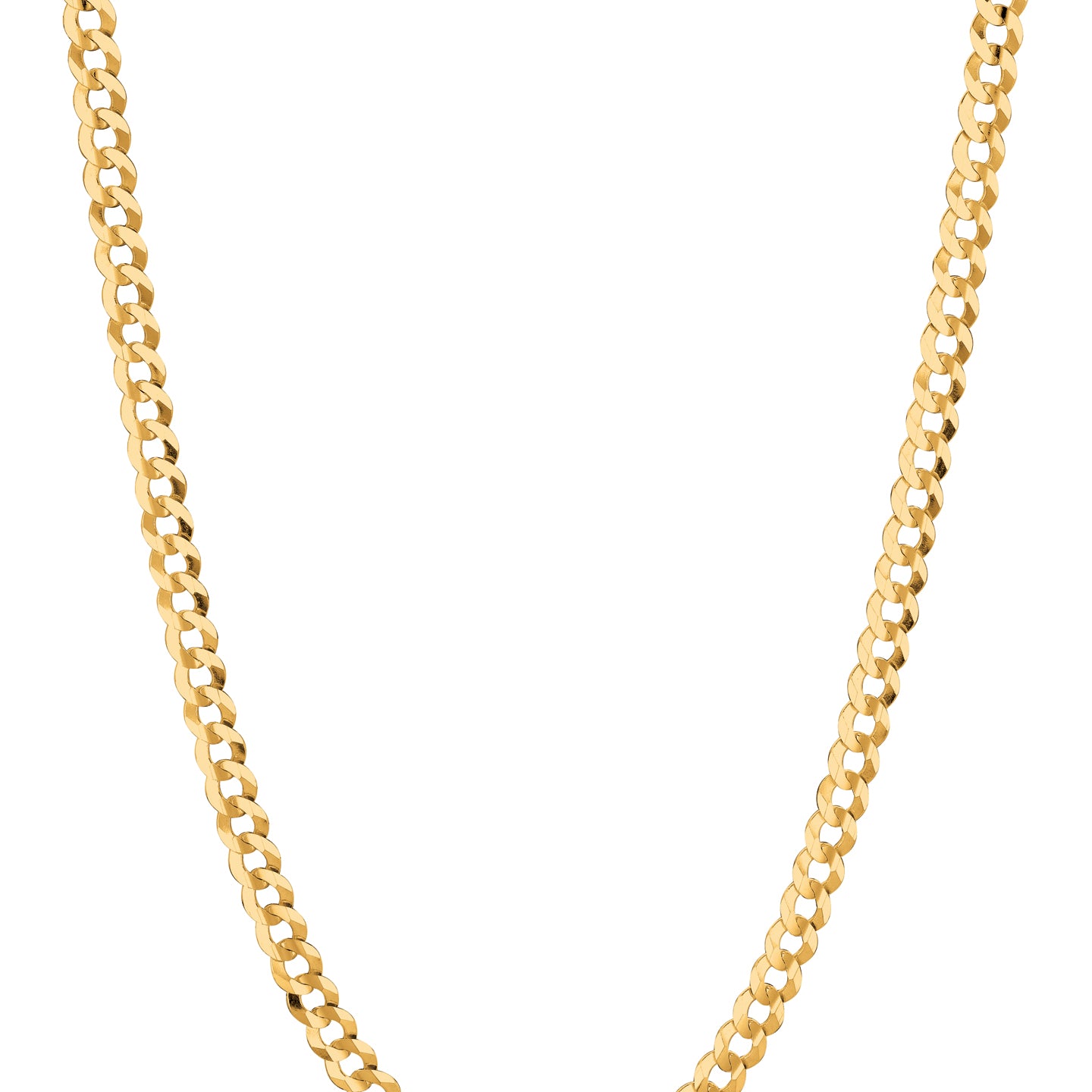 14K Gold 4.7mm Comfort Curb Chain