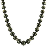 14KT White Gold Tahitian Pearl & Diamond Necklace