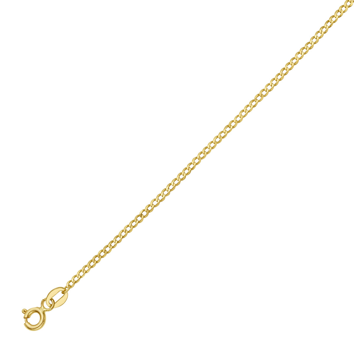 14K Gold 1.8mm Comfort Curb Chain