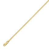 14K Gold 2.2mm Comfort Curb Chain
