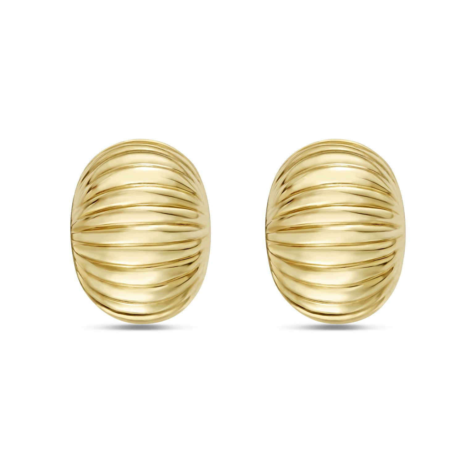 14K Round Tubogas Studs