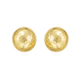14K Diamond Cut Faceted Ball Earrings
