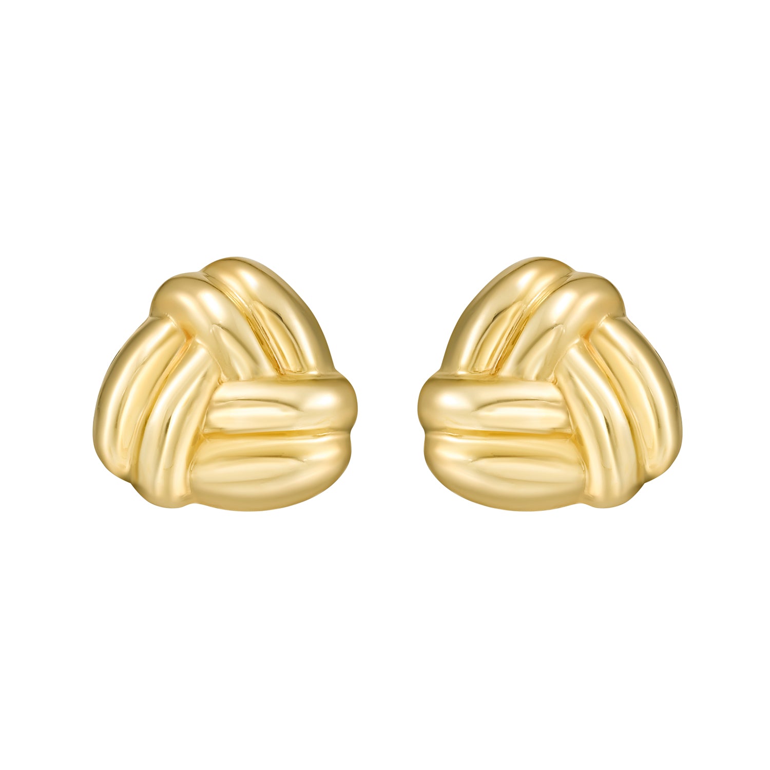 14K Small Double Knot Earrings