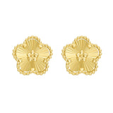 14K Gold Daisy Earrings