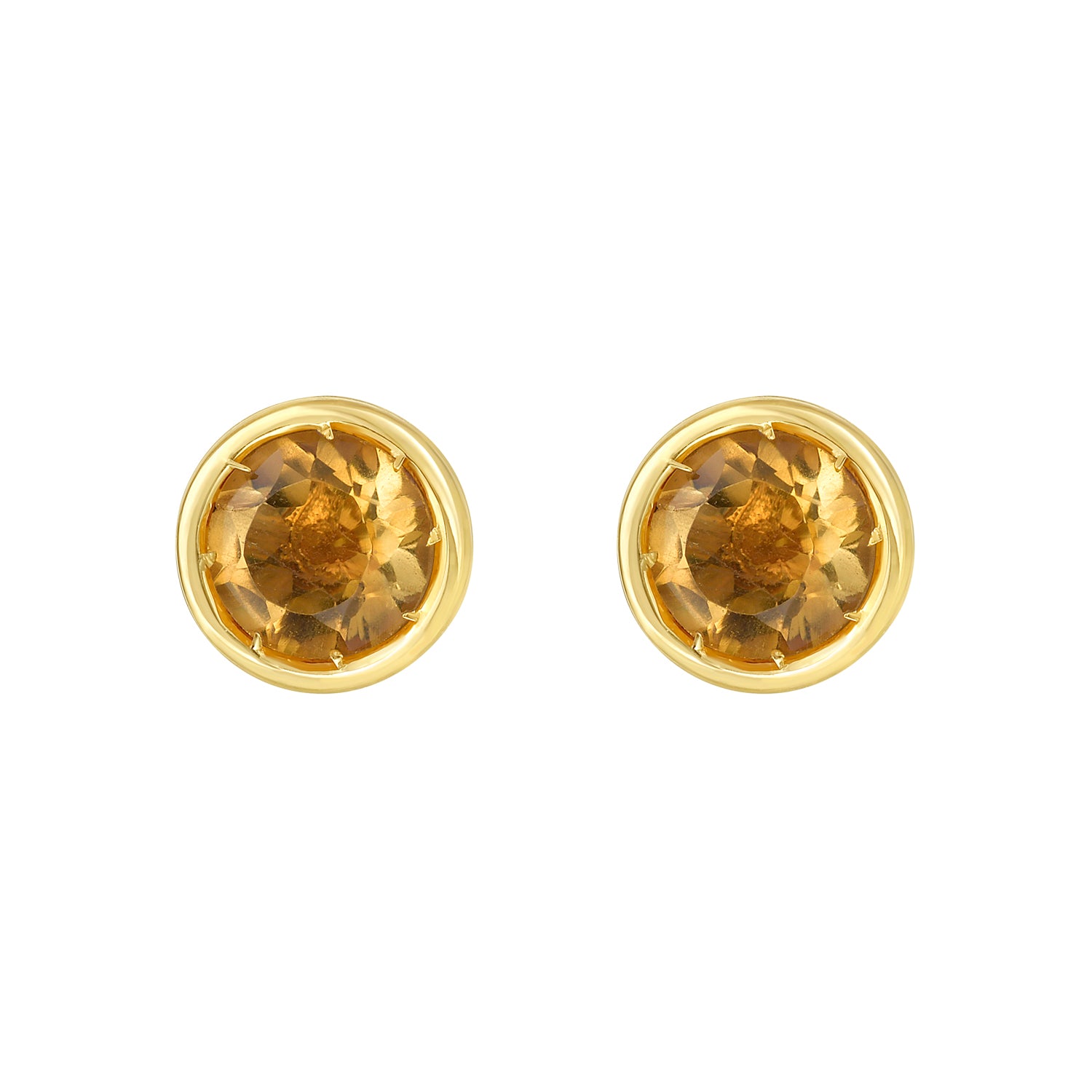 14K Citrine Birthstone Earrings