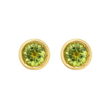 14K Peridot Birthstone Earrings