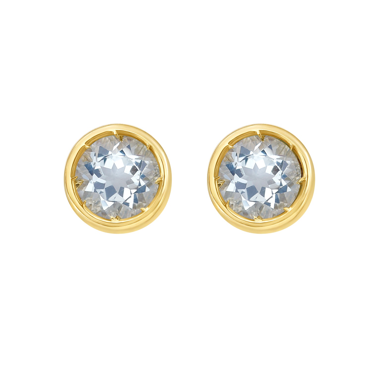 14K Aquamarine Birthstone Earrings