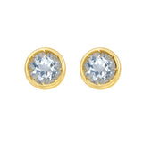 14K Aquamarine Birthstone Earrings