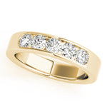 18K Yellow Gold Multi-Diamond Wedding Ring