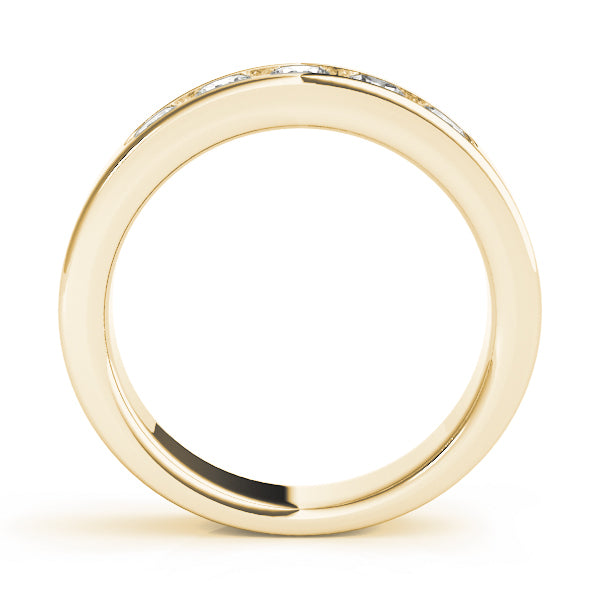 18K Yellow Gold Multi-Diamond Wedding Ring