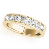 14K Yellow Gold Multi-Diamond Wedding Band