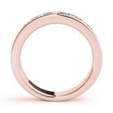 Rose Gold 0.14 CT Diamond Wedding Band