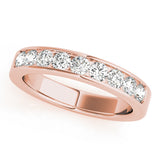 18K Rose Gold Diamond Wedding Ring