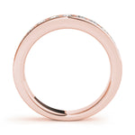 14K Rose Gold 0.22ctw Diamond Wedding Band