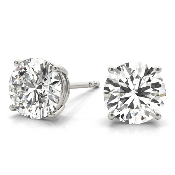0.05 CT Round Diamond Single Stud Earring