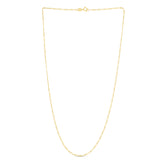 14K Gold 1.9mm Figaro Chain