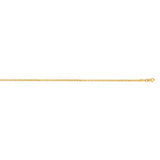 14K Gold 2.1mm Semi-Solid Box Chain