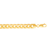 14K Gold 8mm Semi-Solid Miami Cuban