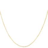 14K Gold 1.3mm French Cable Chain