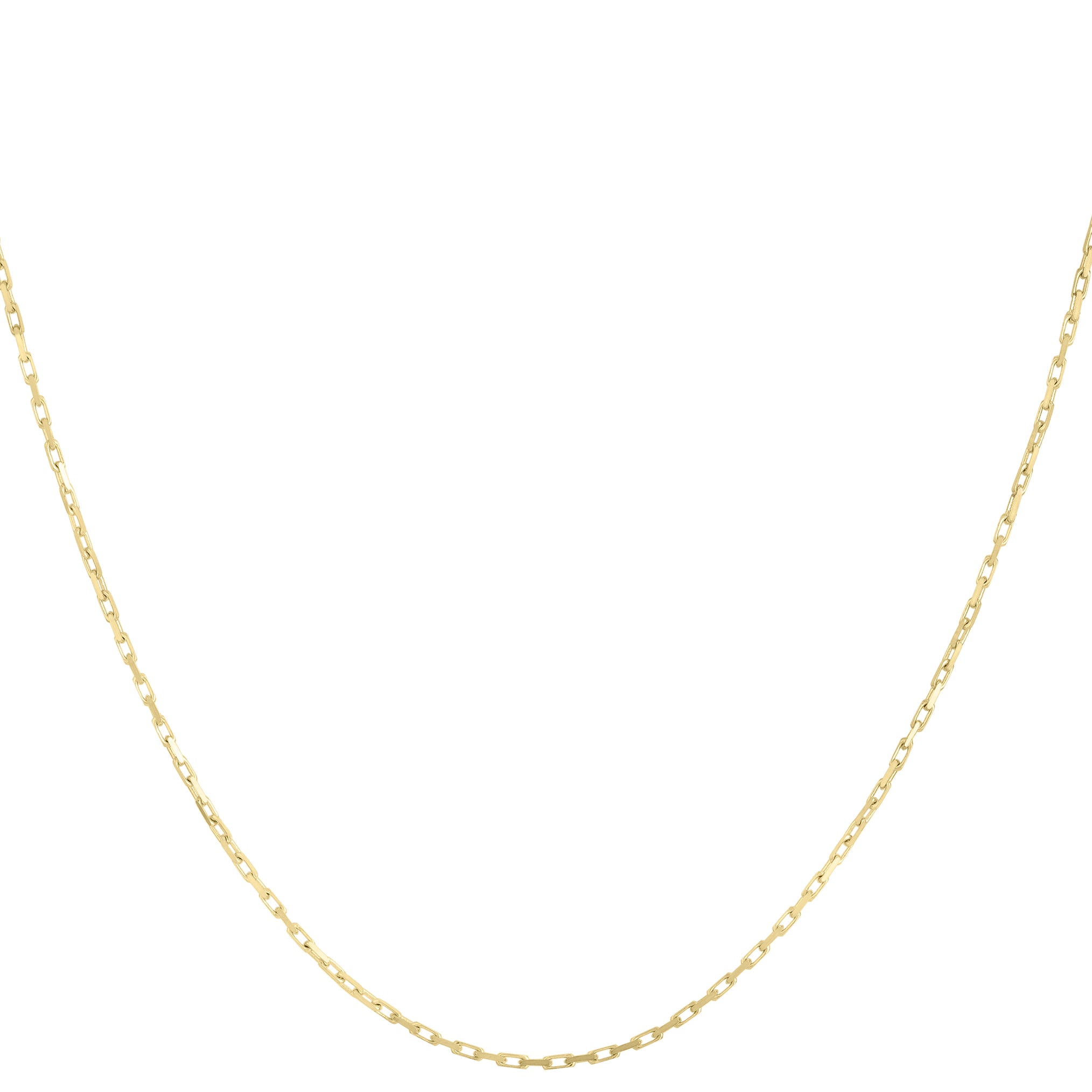 14K Gold 1.3mm French Cable Chain