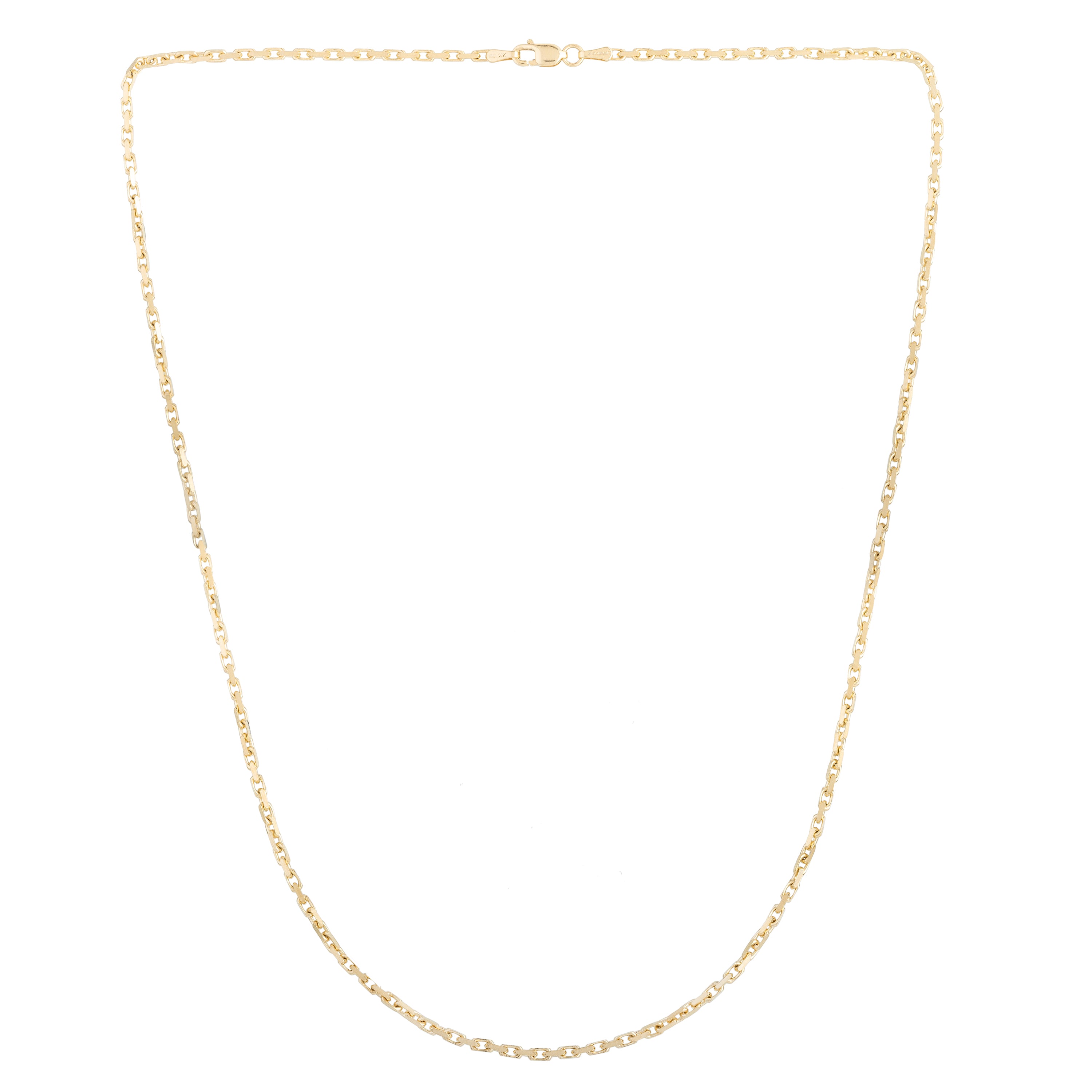 14K Gold 1.9mm French Cable Chain