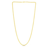 14K Gold 2.8mm Lite Round Wheat Chain