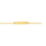 14K Gold Childrens Mariner ID Bracelet
