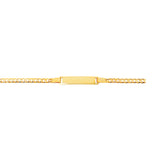 14K Gold Childrens Curb ID Bracelet