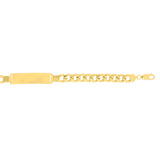 14K Gold 8mm Polished ID Bracelet