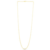 18K Gold 1.4mm Diamond Cut Cable Chain