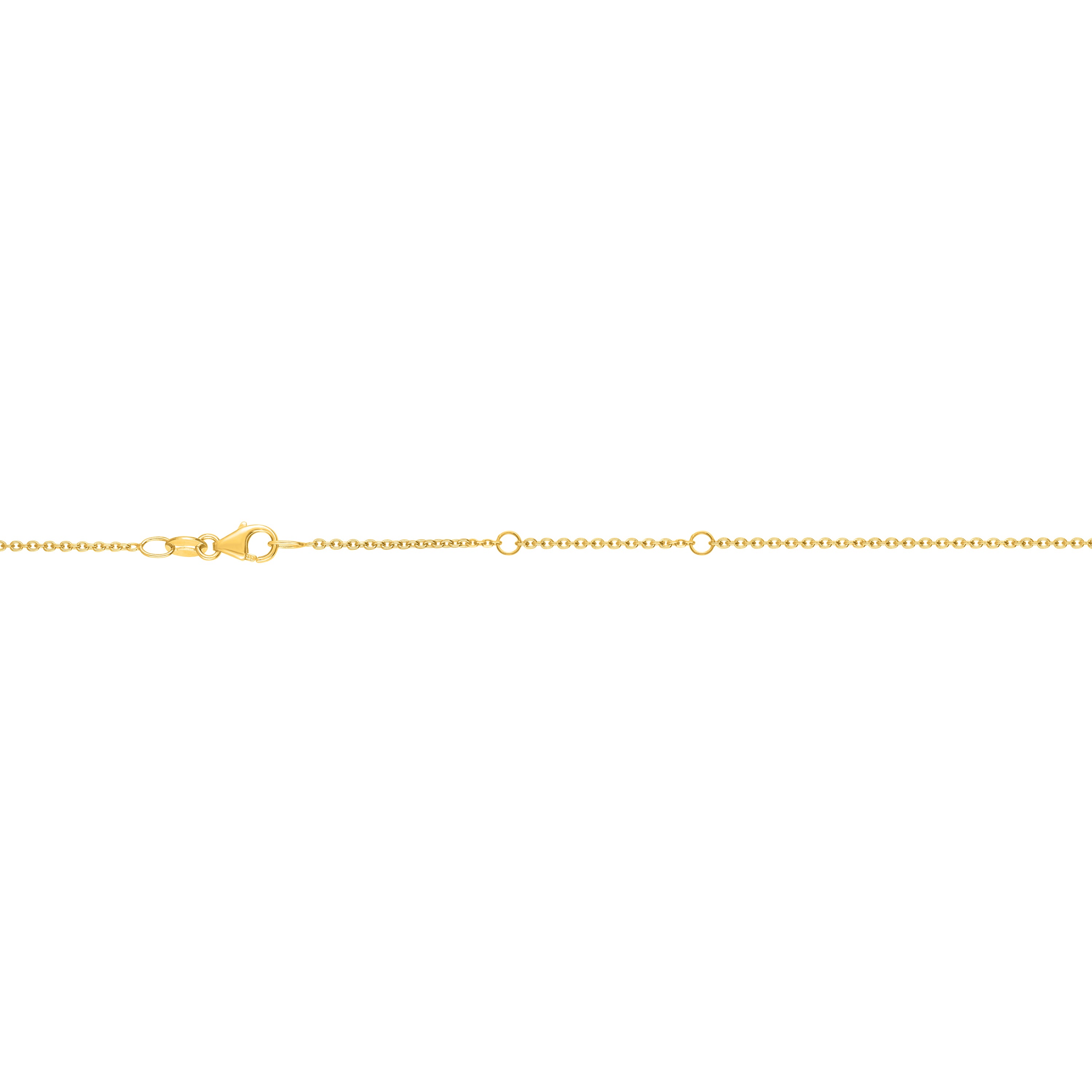 18K Gold 1.3mm Double Extendable Cable Chain