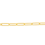 18K Gold 1.5mm Paperclip Chain