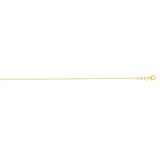 18K Gold 1.0mm Extendable Cable Chain