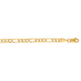 14K Gold 3.7mm Lite Figaro Chain