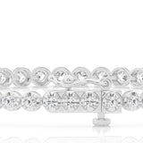 Brilliant 1 CTW Lab Diamond Tennis Bracelet in 14K White Gold