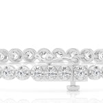 14K White Gold Lab Diamond Tennis Bracelet Sparkle