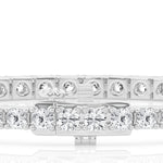 Brilliant 5ctw Lab Diamond Tennis Bracelet in 14K White Gold