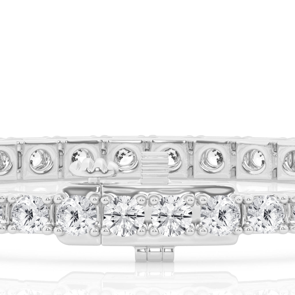 Brilliant 14K White Gold Lab Diamond Tennis Bracelet