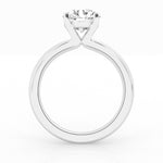 Brilliant 4ct Lab Diamond Solitaire Ring in 14K White Gold
