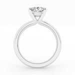 14K White Gold 2ct Radiant Lab Diamond Solitaire Ring
