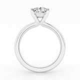 14K White Gold 2ct Radiant Lab Diamond Solitaire Ring