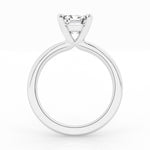 14K White Gold 1.5ct Emerald Cut Lab Diamond Solitaire Ring