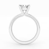 14K White Gold 1.5ct Emerald Cut Lab Diamond Solitaire Ring