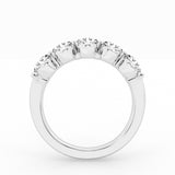 14K White Gold 2.0 ct Lab Diamond 5-Stone Engagement Ring
